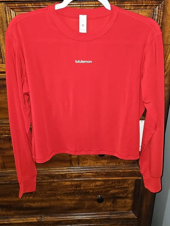 Lululemon Jersey Training Long Sleeve! Sz 4,Wordmark! NWTS! OXFD! Dont Miss Out! - Picture 2 of 10